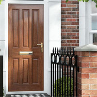 2 modèles de portes en bois massif, style moderne, portes d'entrée