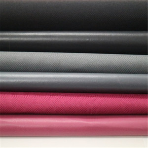 600D <span class=keywords><strong>poliestere</strong></span> PVC piatto rivestito adesivo tessuto Oxford 100% <span class=keywords><strong>poliestere</strong></span> per uso divano e borsa - Product Image 2