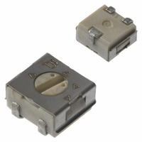 Potentiomètre de réglage en céramique 3314J-1-103E 10K, montage SMD SMT, simple tour, réglage latéral, 0,25W pour carte de contrôle d'alimentation PCB