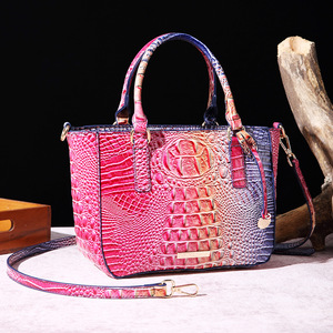 <span class=keywords><strong>Mini</strong></span> bolso de mano de lujo Vintage para mujer, monedero de moda para mujer, bolso de mano con patrón de cocodrilo de diseño único con correa para el hombro - Product Image 4