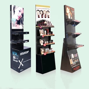 Rak Promosi Kosmetik Supermarket, Rak Display Karton Kustom untuk Kuas Makeup dengan Pengait - Product Image 4