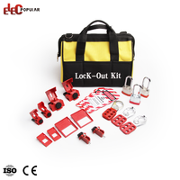 Kit de cadenas de sécurité isolés OSHA avec étiquette d'inspection pour la mise à l'épreuve des câbles industriels