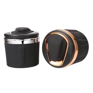 Creativo Mini rivestimento in ceramica posacenere per auto con lampada a LED e copertura per piccoli usi domestici e auto <span class=keywords><strong>VIP</strong></span> - Product Image 2