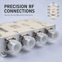 Répartiteur de puissance GNSS passif 1-vers-8, gain 0 dB, plage de fréquences 1,1-1,7 GHz, impédance 50, boîtier métallique argenté pour stations de base