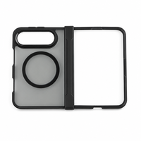 Coque de téléphone pliable magnétique mate Duo pour iPhone, protection de la charnière, double protection antichoc souple et rigide, compatible avec la peau