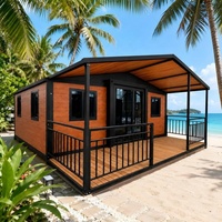 Casa Contenedor Expandible de 2 Dormitorios con Baño y Cocina, Diseño Moderno para Habitaciones de Resort, Uso en Exteriores y Pedidos al por Mayor