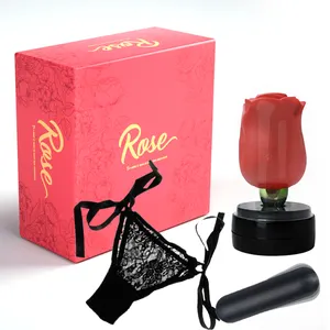 情人节礼物玫瑰振动器阴道吮吸振动器g点遥控迷你子弹性感内衣女性性玩具