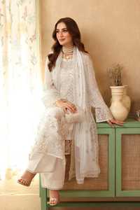 Nuevo Vestido Blanco Bordado para Mujer Estilo Pakistaní – Elegante Camisa Larga con Diseño de Corte y Bordado para Fiesta - Product Image 3