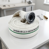 Tuyau d'incendie OEM personnalisé 30M, 16 bars, 65 mm, avec revêtement en polyuréthane et gaine en polyester pour système d'hydrant de camion de pompiers