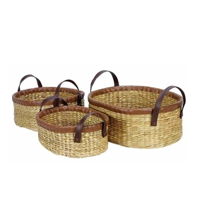 Home Decoration Desktop Organizer & Cosmetic Storage Bin <b>Bamboo</b> Woven <b>Basket</b> Sundries Drawer <b>Basket</b> from Vietnam - Product Image 5