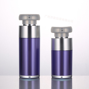 Botella de Vacío Acrílica con Cierre de 30 ml, Bomba de Presión, Envase de Plástico de Doble Capa para Cuidado de la Piel, Color Morado Perlado - Product Image 2