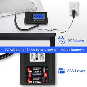 आयताकार आकार में अनुकूलन योग्य धातु इलेक्ट्रॉनिक डिस्प्ले के साथ 180 किलोग्राम क्षमता डाक पैमाने - Product Image 3