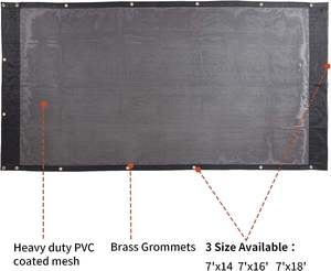 Lona de malla de camión recubierta de PVC a precio de fábrica al por mayor para <span class=keywords><strong>remolque</strong></span> volquete, lona de malla multicolor tamaño personalizado - Product Image 6