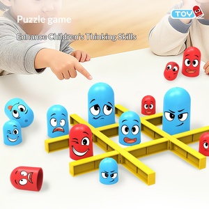 Jeu de société en plastique pour enfants et adultes, 3 tailles de pièces emboîtables, modes de jeu Gobble Move, portable, jeu familial pour 2 joueurs - Product Image 2