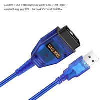 Escáner Automotriz Compatible con Audi VW SEAT Volkswagen VIMVIP VAG-COM KKL 409.1 OBD2 Cable USB