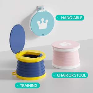 Nuevo Producto: Asiento de Inodoro Plegable y Extensible para Bebés, Asiento de Viaje Plegable, Asiento de Emergencia de Plástico Plegable para Niños - Product Image 4