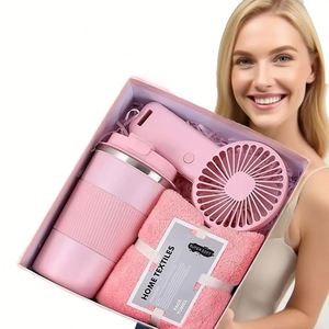 Juego de Regalo Ecológico de Moda 2026 con Fibra de Poliéster, Hermosos Ramos de Flores, Sombrilla, Taza, Regalo para Mamá, Día de la Madre, Boda - Product Image 1