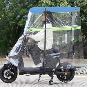 Tettuccio Parasole per Veicolo Elettrico e Moto a Pedali, Copertura Antipioggia, Antivento e Anti-UV per Veicoli a Batteria - Product Image 3