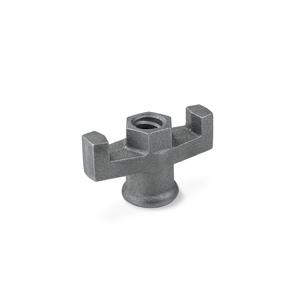 Écrou à oreilles en fonte ductile haute résistance A FCD 450 ASTM A536 avec revêtement antirouille pour système d'échafaudage à serrage rapide - Product Image 1