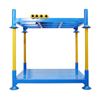 Étagères de stockage industrielles en fil d'acier durable Yuge, empilables, pour entrepôt, avec protection contre la corrosion, insert de tuyau