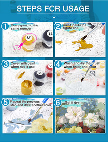 Peinture à l'huile acrylique de haute qualité, fournisseur d'art, peinture par numéros, <span class=keywords><strong>anime</strong></span>, peinture à l'huile numérique personnalisée, peinture par numéros en provenance de Chine - Product Image 4