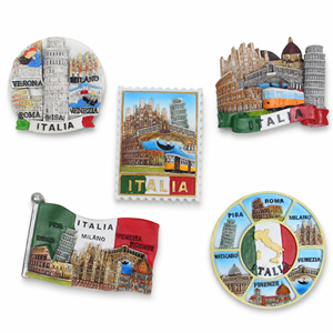 Imán de Refrigerador 3D de Resina, Recuerdo Turístico Europeo de Italia, Hecho a Mano, con Lugares Emblemáticos de <span class=keywords><strong>Roma</strong></span>, Milán, Pisa y Venecia - Product Image 1