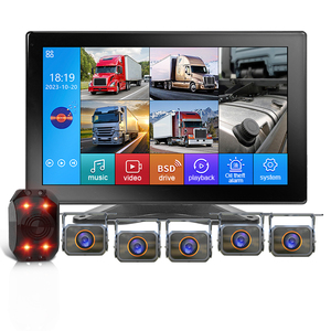 10.1-inch IPS 5-kênh màn hình cảm ứng hiển thị BSD Ai Xe tải hệ thống giám sát, báo động bằng giọng nói hệ thống xe buýt 5ch DVR Ghi - Product Image 1