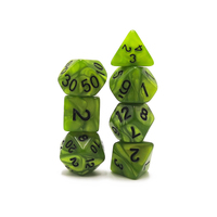 Lot de dés polyédriques en plastique marbré pour jeux de société (DND) - Vente en gros