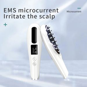 Commercio all'ingrosso pettine a infrarossi vibrante logo personalizzato automatico shampoo testa elettrica capelli led rosso del cuoio capelluto massaggiatore spazzola per la crescita dei capelli - Product Image 4