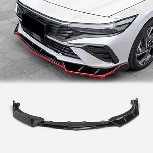 Para 2023-presente Hyundai Elantra Avante CN7 C-Type Front Lip 3Pcs - Facelift, negro brillante, material ABS, ajuste directo - Product Image 1