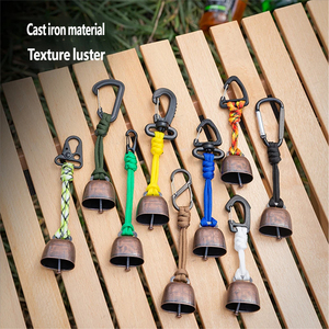 Cloches de randonnée et de <span class=keywords><strong>camping</strong></span>, cloches de sécurité bruyantes pour la randonnée en plein air, cloches à ours pour aider à prévenir le frappement des animaux sauvages, outils de survie en randonnée - Product Image 4