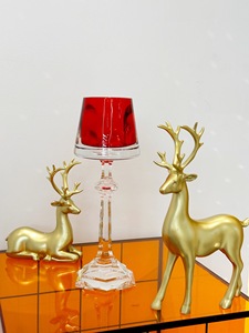 <b>Red</b> Crystal <b>Candle</b> Holder Glass <b>Candle</b> Jar Decorative Candlestick Gift Box for Home Wedding Decor - Product Image 2