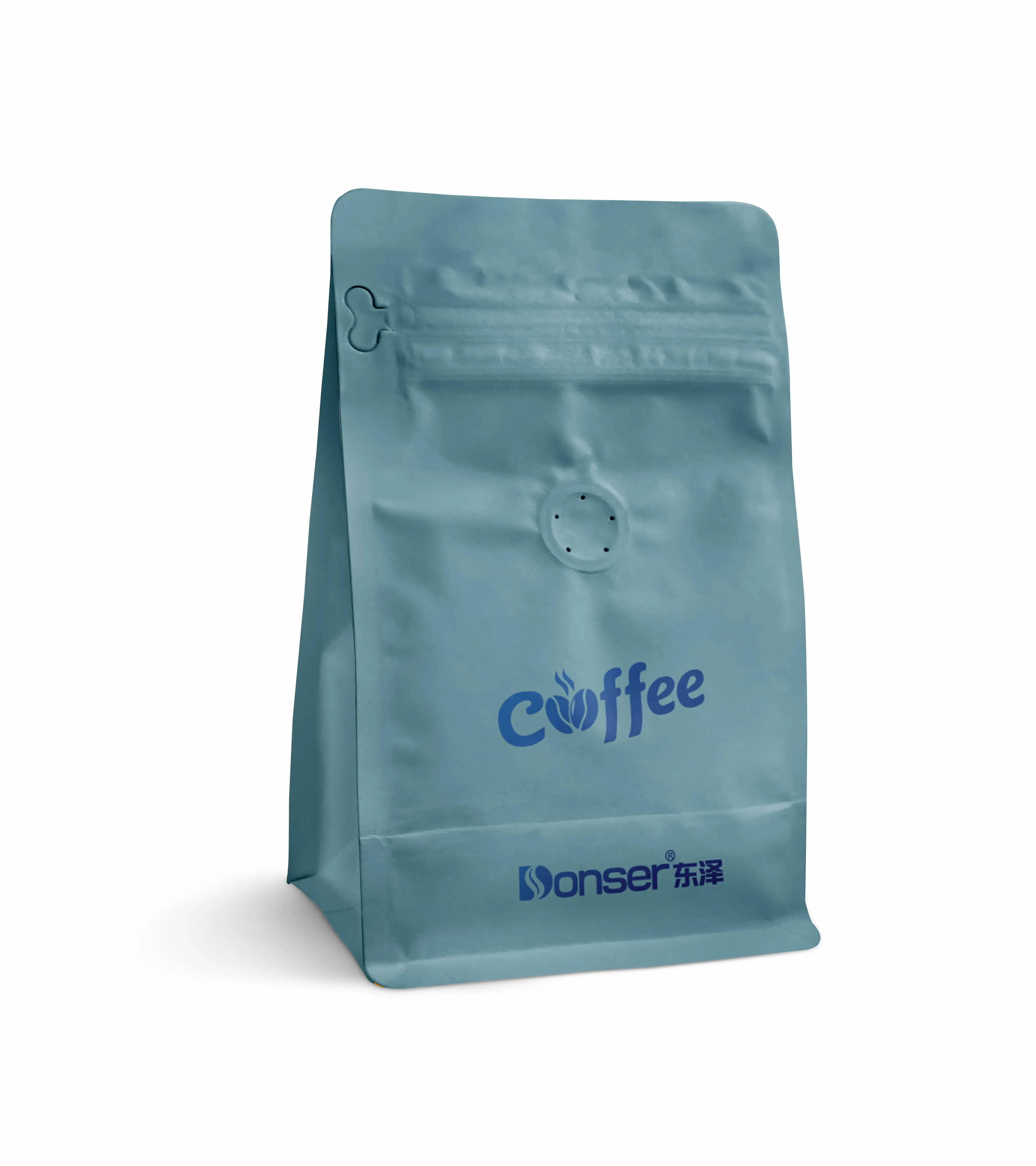 Eco-Vriendelijke Afbreekbare Lege Custom Koffiebonen Plastic Koffieverpakking Met Klep