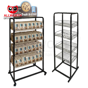 Mercancía <span class=keywords><strong>al</strong></span> <span class=keywords><strong>por</strong></span> <span class=keywords><strong>mayor</strong></span> disponible decorativa resistente con cestas expositor de suelo - Product Image 2
