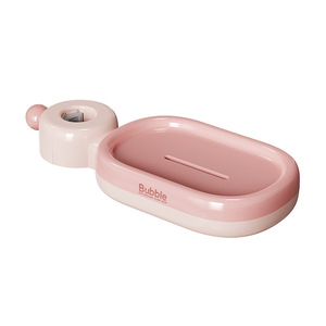 <span class=keywords><strong>Porte</strong></span>-<span class=keywords><strong>savon</strong></span> de salle de bain multifonctionnel en plastique avec clip pour robinet de douche et crochet de drainage pour un rangement pratique - Product Image 6