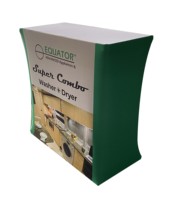 Comptoir de podium en tissu facile portable Comptoir de salon commercial Pop Up