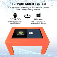 Mesa inteligente táctil de 32 -55 pulgadas, pantalla táctil, Wifi, soporte corto para niños, mesa de medios de enseñanza para jardín de infantes