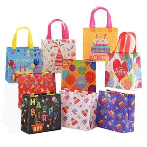 Bolsa de tela no tejida para niños, con diseño de dibujos animados, reciclable, ideal para regalos de Navidad y cumpleaños, la más vendida. - Product Image 1