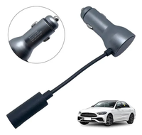 Vente chaude 12V-24V DC étanche voiture bateau chargeur 60W Starlink Mini allume-cigare câble PVC usine directe 2A femelle