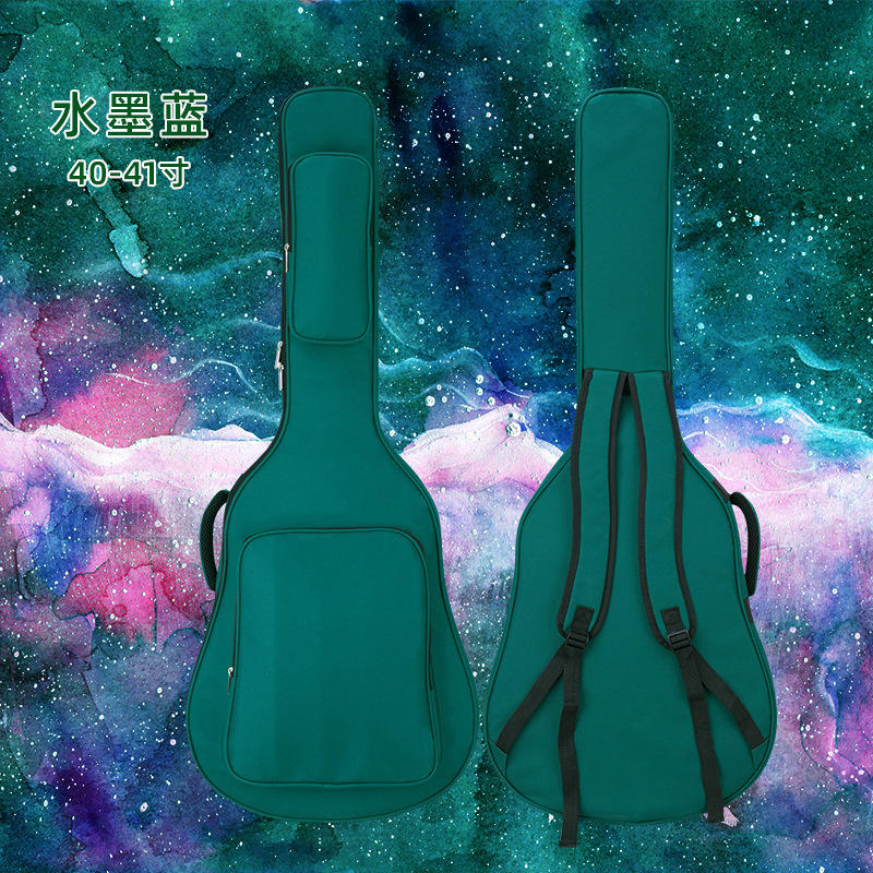Sac de guitare vert foncé de 40/41 pouces d'épaisseur