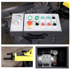 Certifié CE Shandong Mingchuang CNC Horizontal Métal <span class=keywords><strong>Scie</strong></span> <span class=keywords><strong>à</strong></span> <span class=keywords><strong>ruban</strong></span> Machine 0-60 Degrés Angle De Coupe Manuel Tension Lame Gear Core - Product Image 5