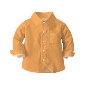 เสื้อเชิ้ตเด็กผู้ชายสำหรับวันเรียน ผ้าฝ้าย 100% แขนยาว ระบายอากาศได้ดี แห้งเร็ว เหมาะสำหรับกิจกรรมในชีวิตประจำวัน สวมใส่สบาย กระชับพอดีตัว - Product Image 1