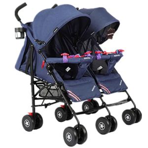 Cochecito Gemelar Nuevo Éxito de Ventas Carrito Portátil de Calidad de Exportación con Parasol para Bebé Ligero - Product Image 3