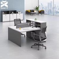 Postes de travail modulaires en bois pour 4, 6 ou 8 personnes, bureaux de conception moderne avec cloisons, source directe