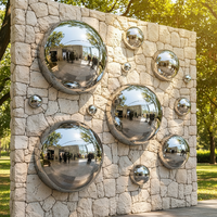 Sculpture murale abstraite 3D en acier inoxydable, style Art Déco, argentée, décoration de fond pour anniversaire, personnalisable