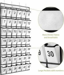 Organizador de Bolsillos para Aula con 42 Bolsillos Numerados y Ganchos para Colgar Teléfonos Celulares, Calculadoras y Otros Artículos de Oficina y Escolares - Product Image 3