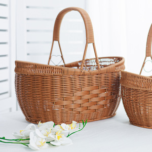 <span class=keywords><strong>Cesta</strong></span> de Plástico PP Creativa en Forma de Lingote <span class=keywords><strong>para</strong></span> Picnic y Recolección de Verduras/Hongos al Aire Libre - Product Image 3