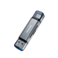 Lecteur de carte SD TF 2 en 1, USB externe de type C pour téléphone portable, tablette, ordinateur