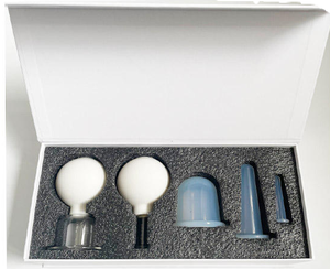 Beauty miglior prezzo Set di cinque pezzi in Silicone viso strumento di massaggio coppettazione del viso - Product Image 1