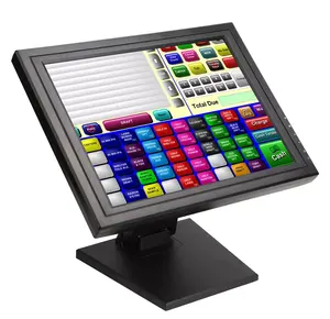 שולחן עבודה 17 אינץ LCD מגע מסך כל אחד מגע מסך צג עבור קופה